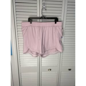 Gaiam lavender frost woven short w/mesh panty lined athletic lightweight XXL